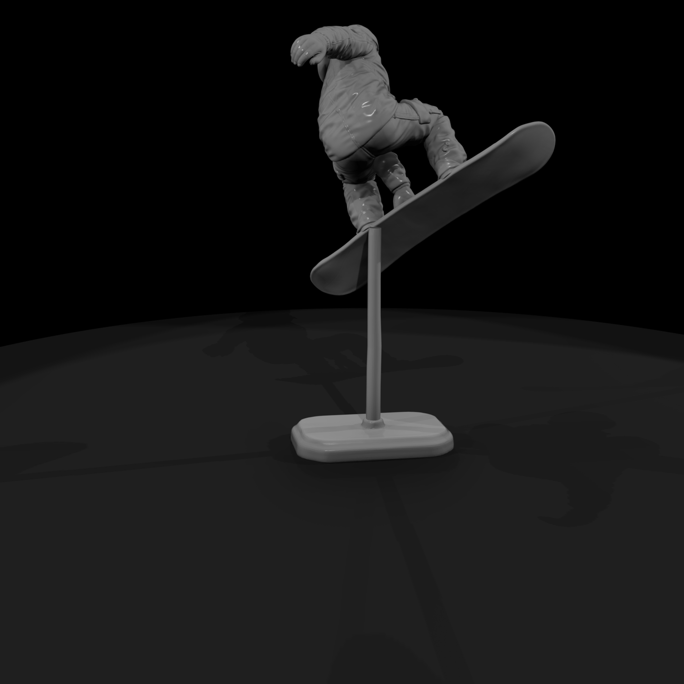 Poparc 0304 Snowboard Halfpipe Rider Alternate Pos