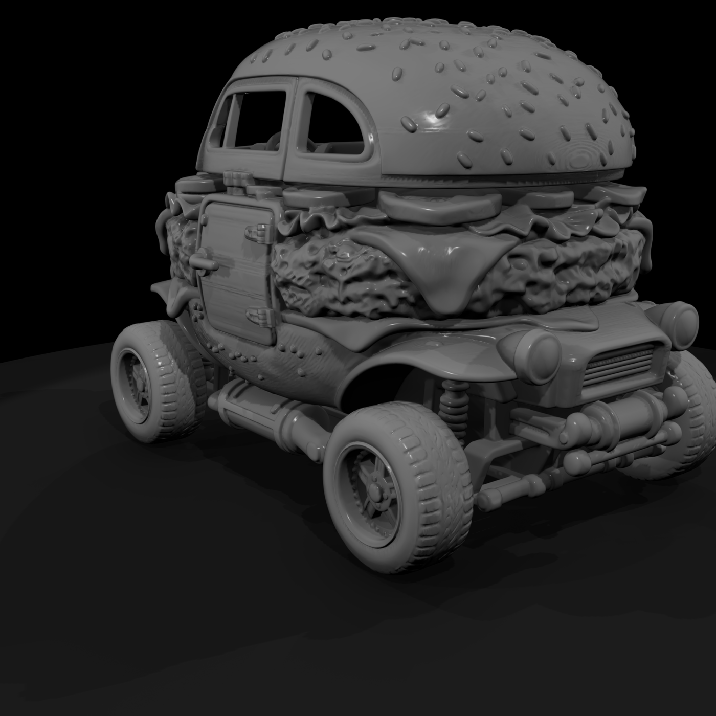 Car 028 Novelty Car Burger Buggy