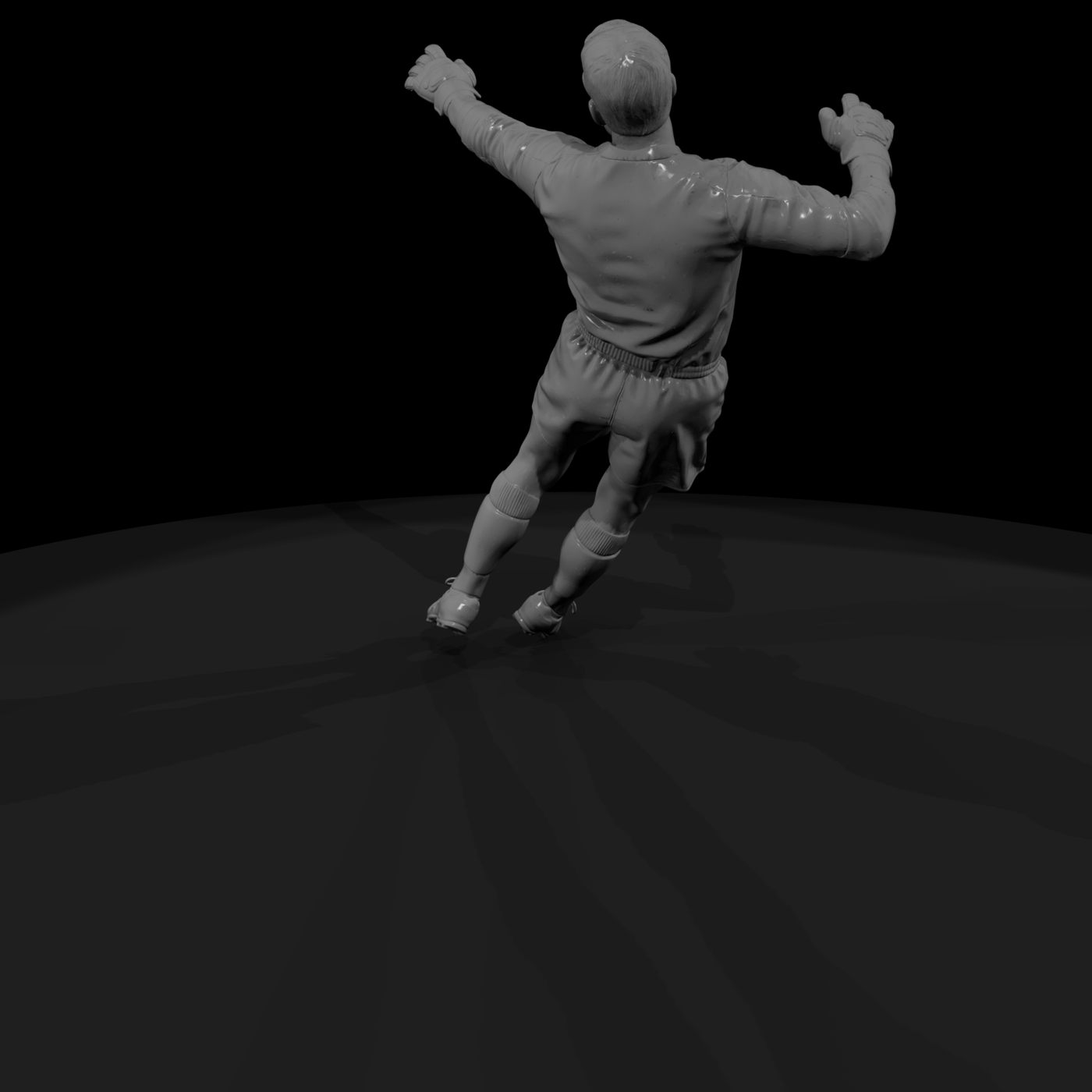 0072 Sports Soccer Goalkeeper Dive