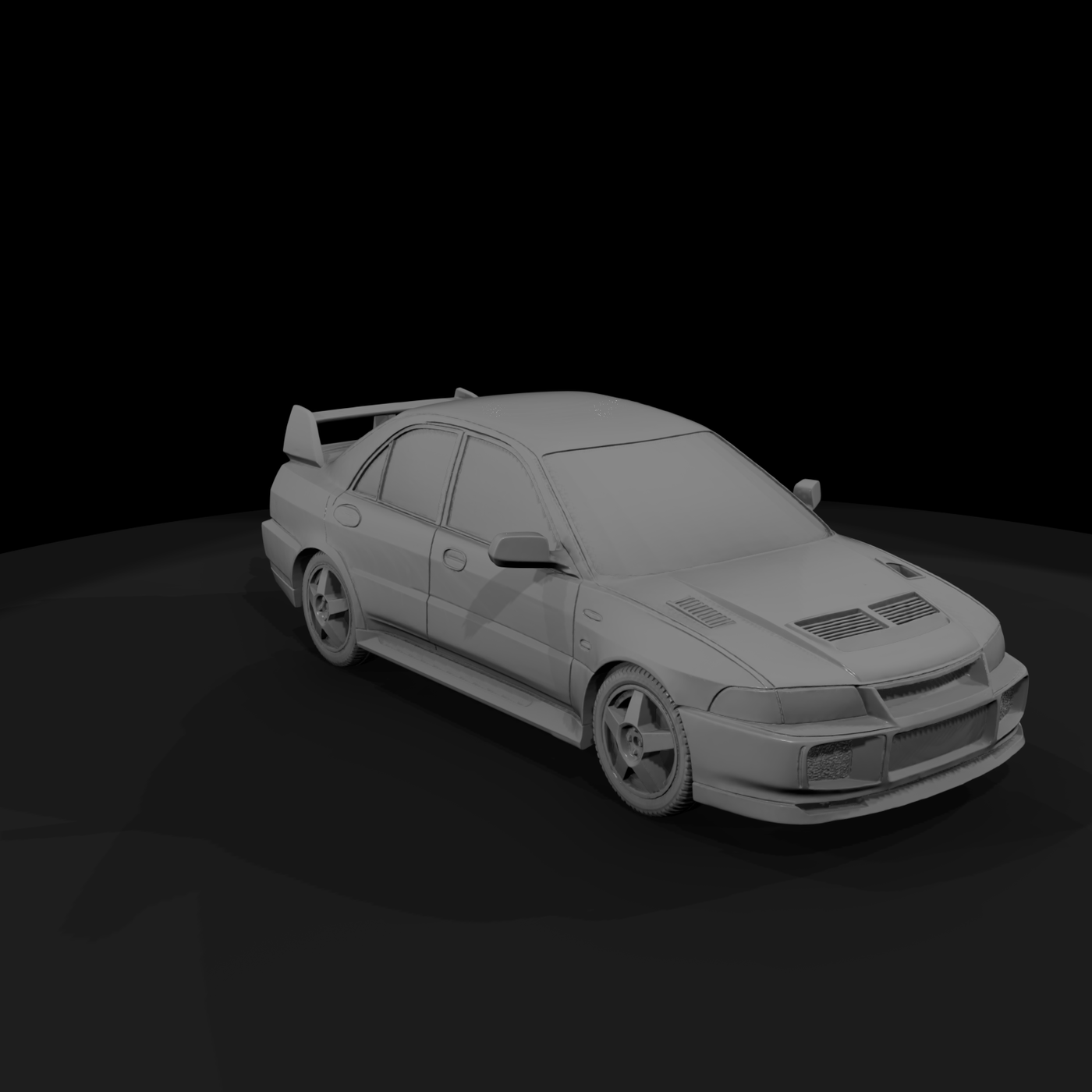 Evo-style compact sports sedan - car