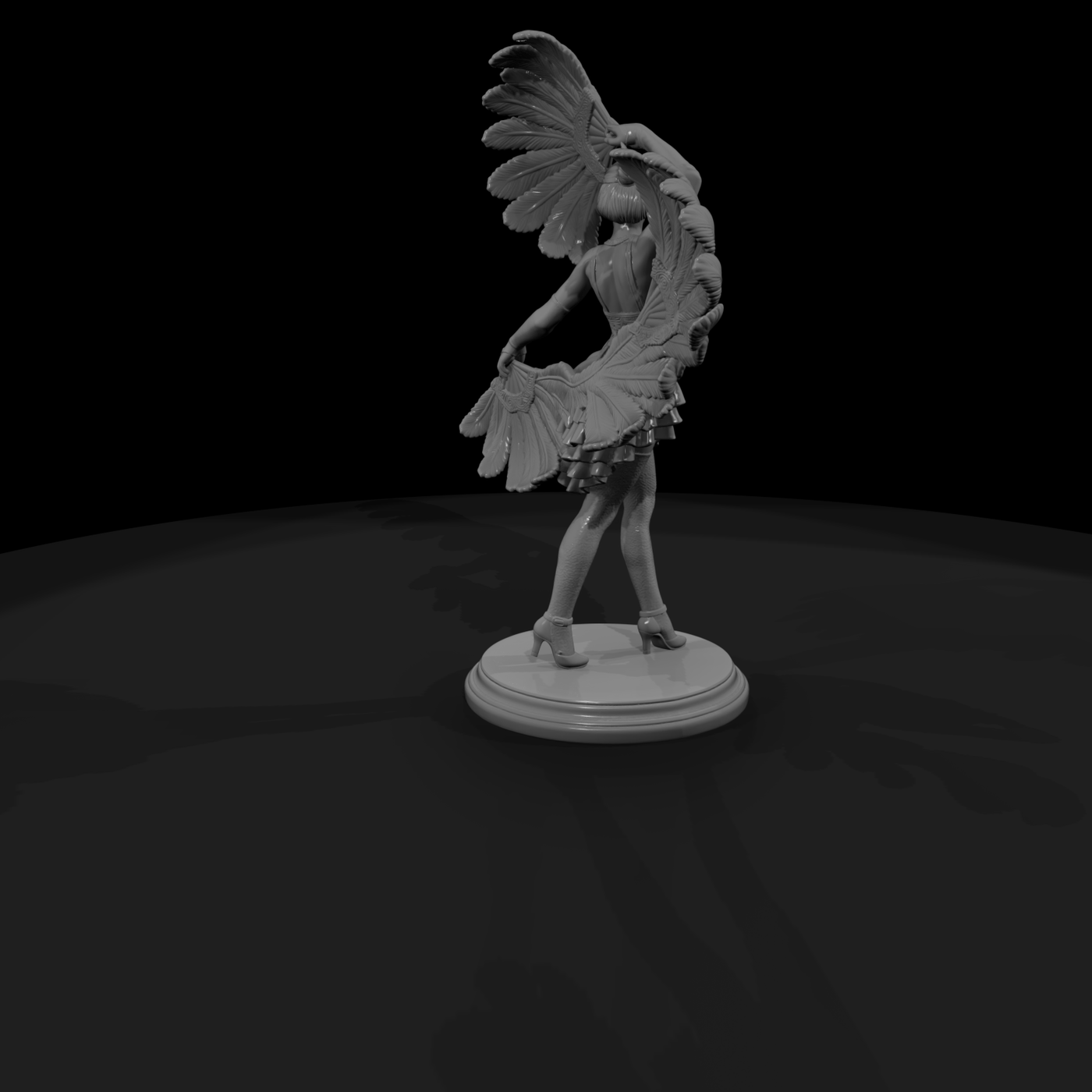 Poparc 0400 Cabaret Fan Dancer