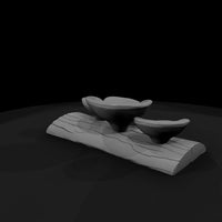 stylized-low-poly-turkey-tail-mushroom-270706 — thumbnail 4