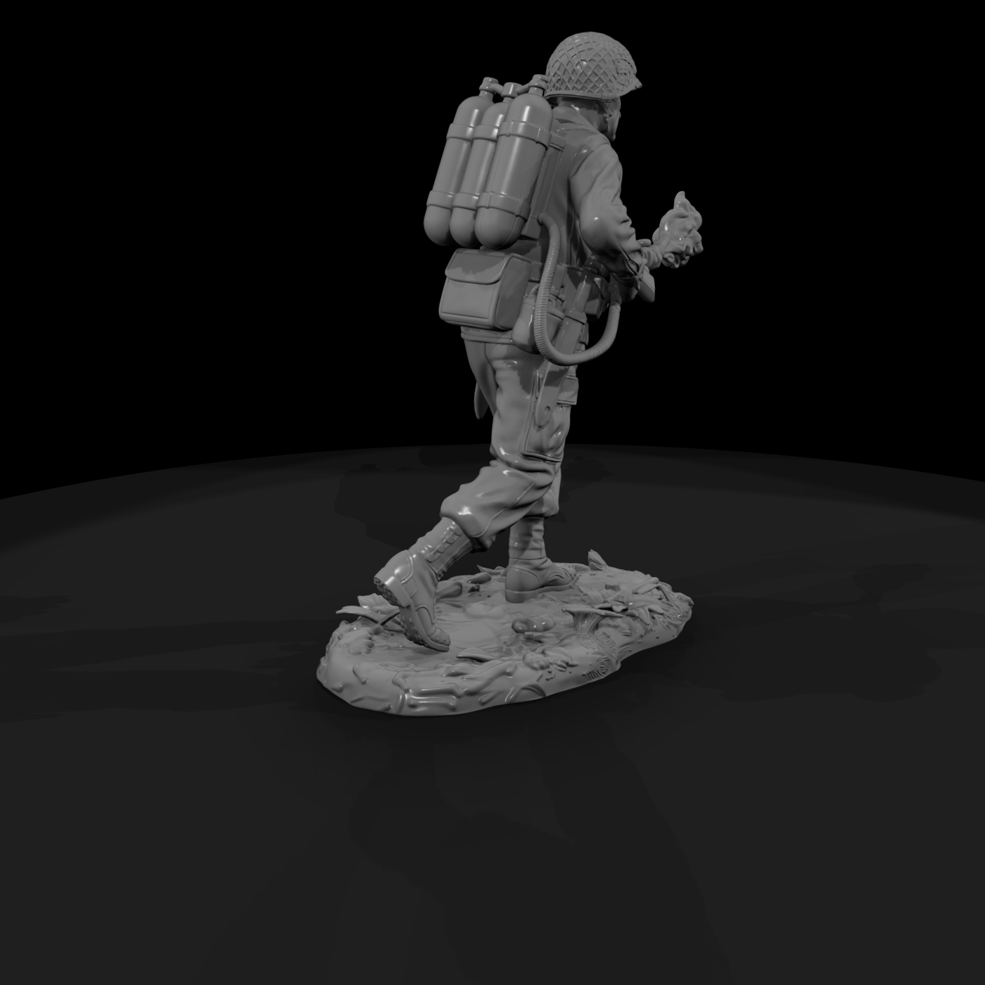 Ww2H 010 United States Army Flamethrower Operator
