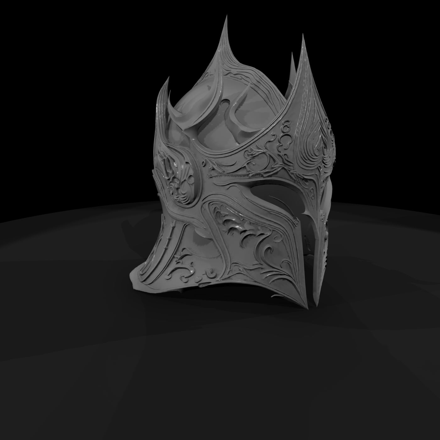 ornate-gothic-knight-helmet-fantasy-miniature-diorama-prop-113555