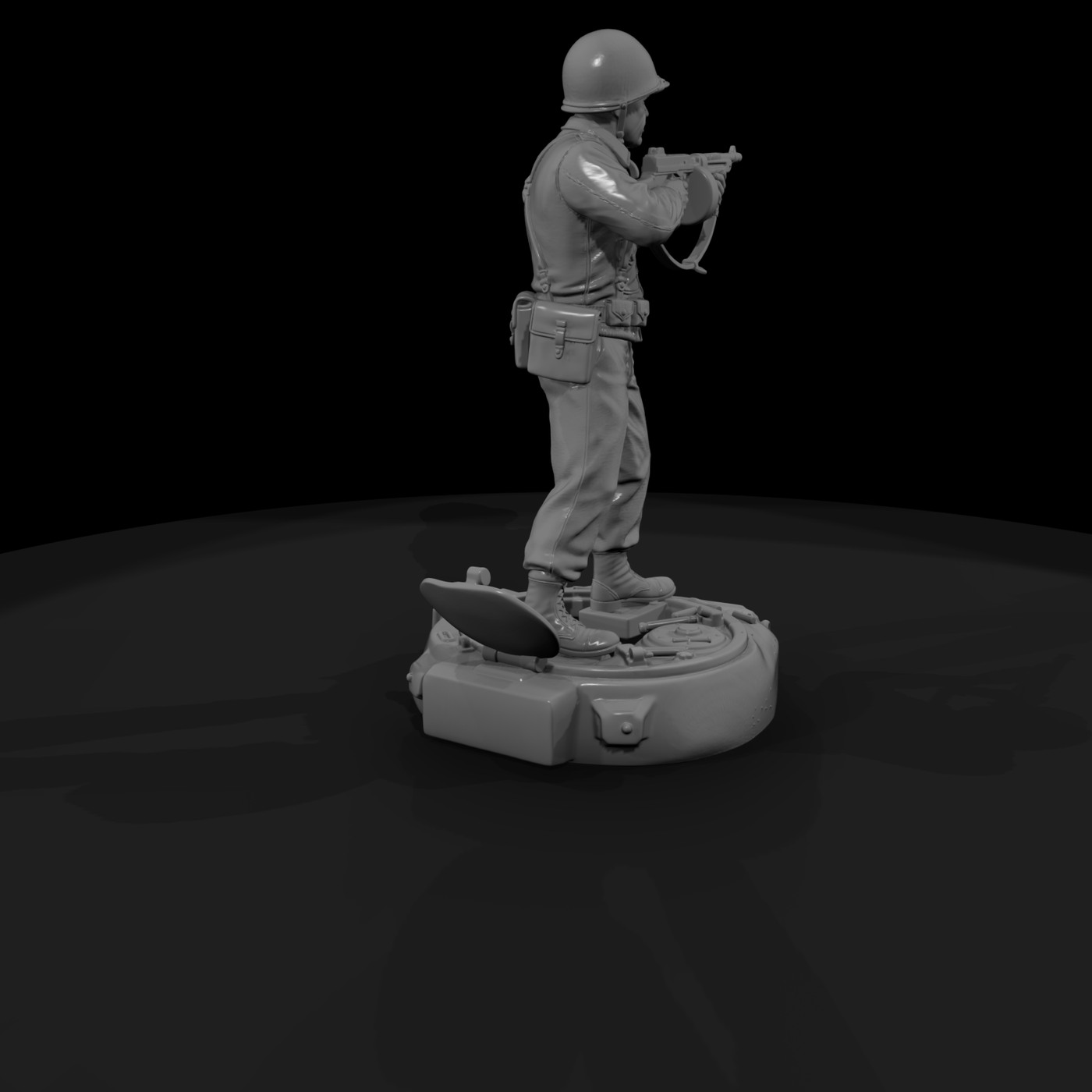 Ww2H 043 United States 761St Tank Bn Commander