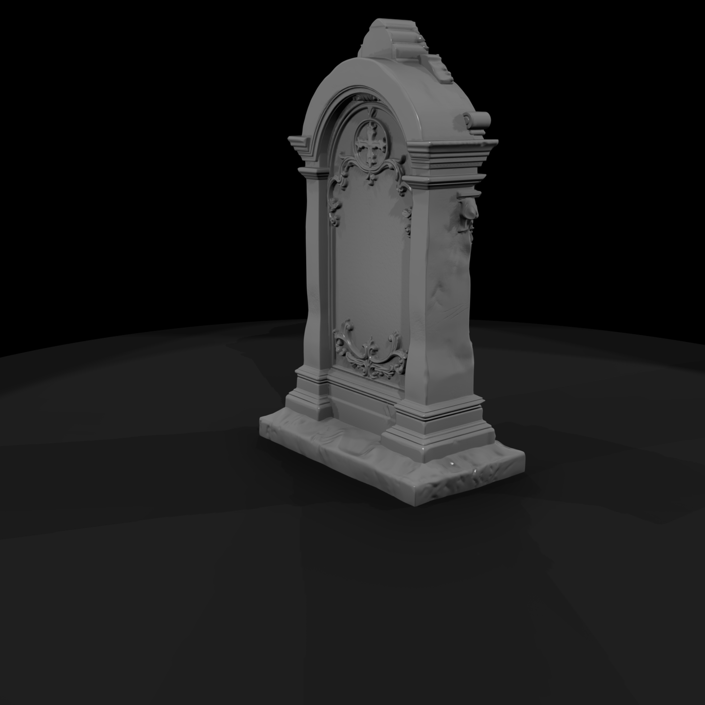 Ornate Gothic Gravestone