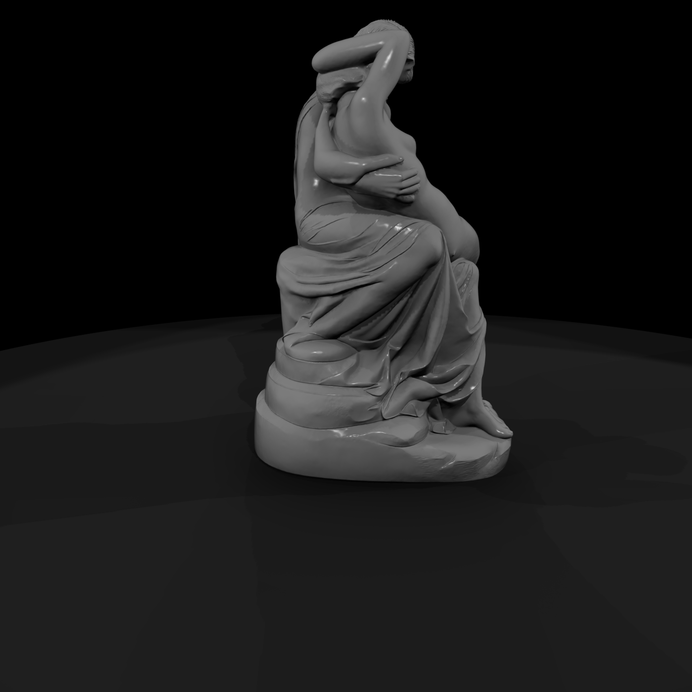 Neoclassical Lovers Sculpture — & Displays