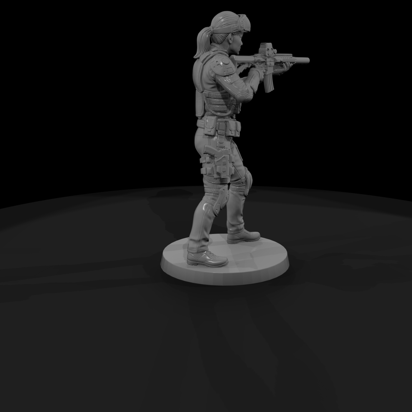 Near-Future Tactical Officer with Carbine