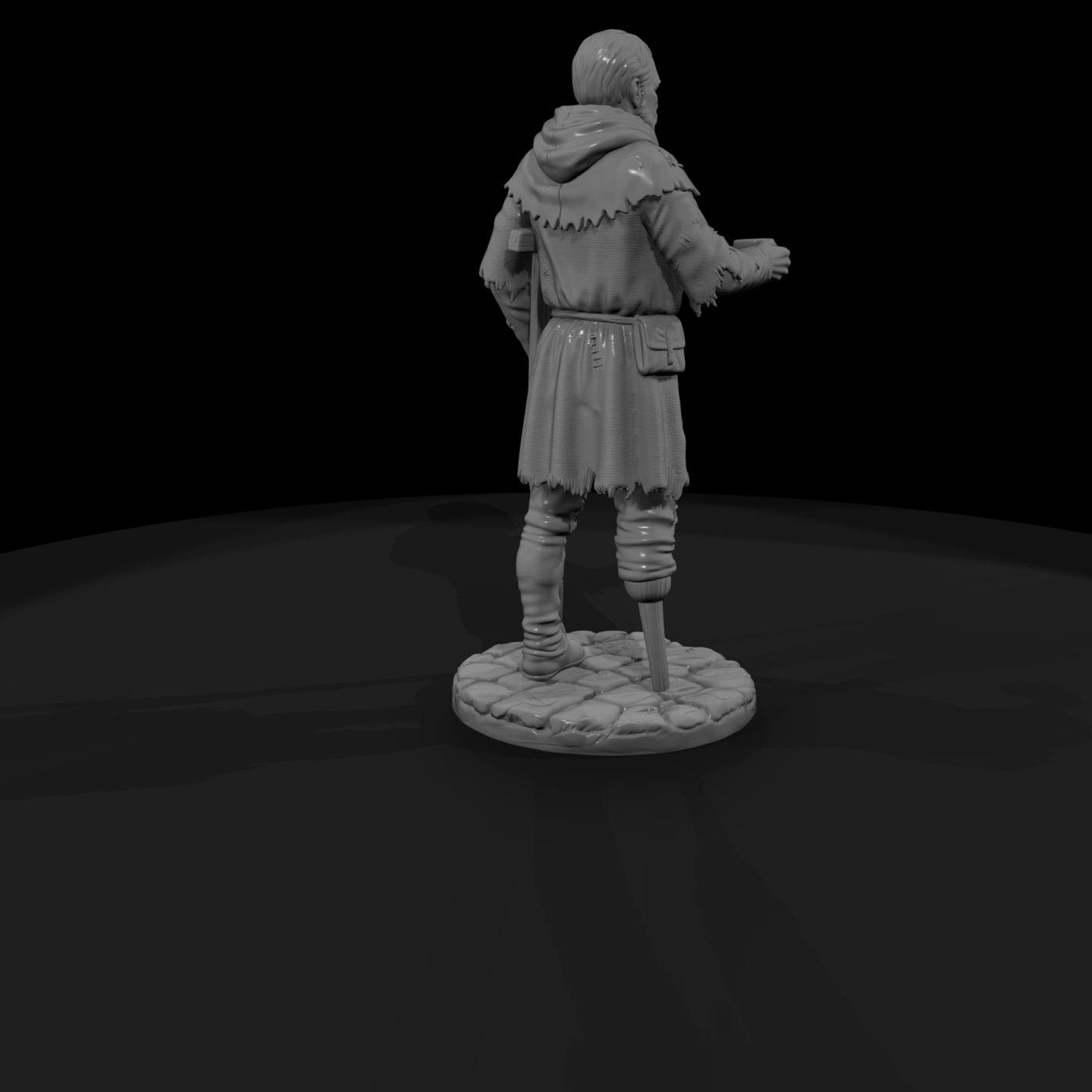 Vag 002 Medieval Crippled Veteran Beggar