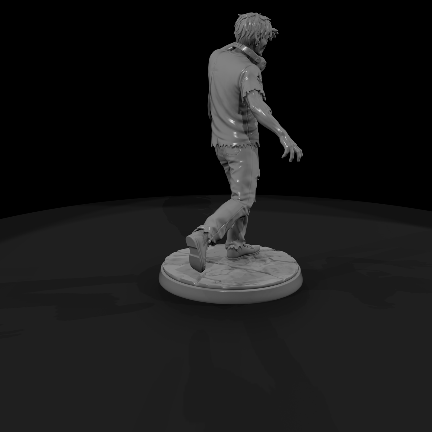 Modern Zombie with Headphones