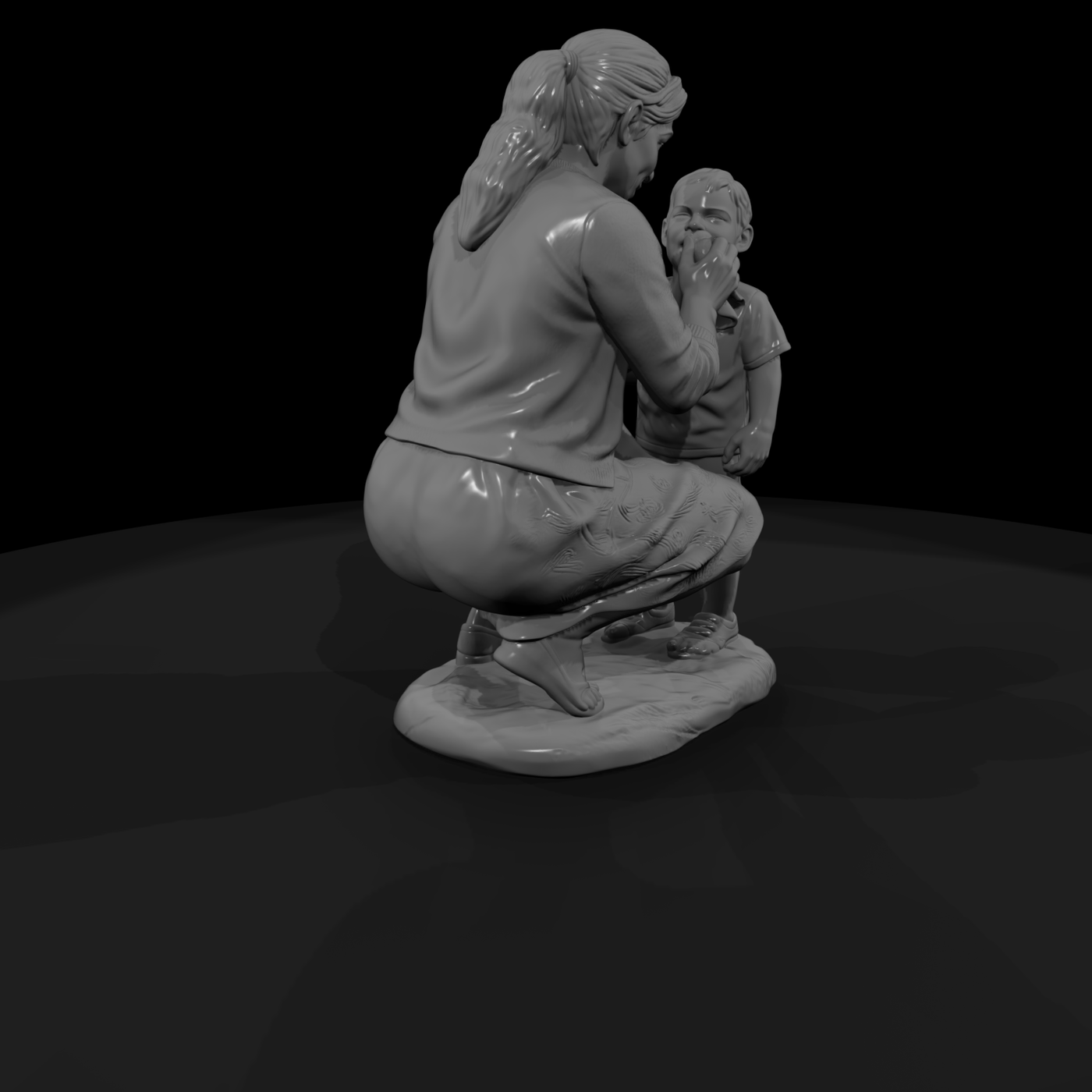 Cir 107 Customer Mom Wiping Child