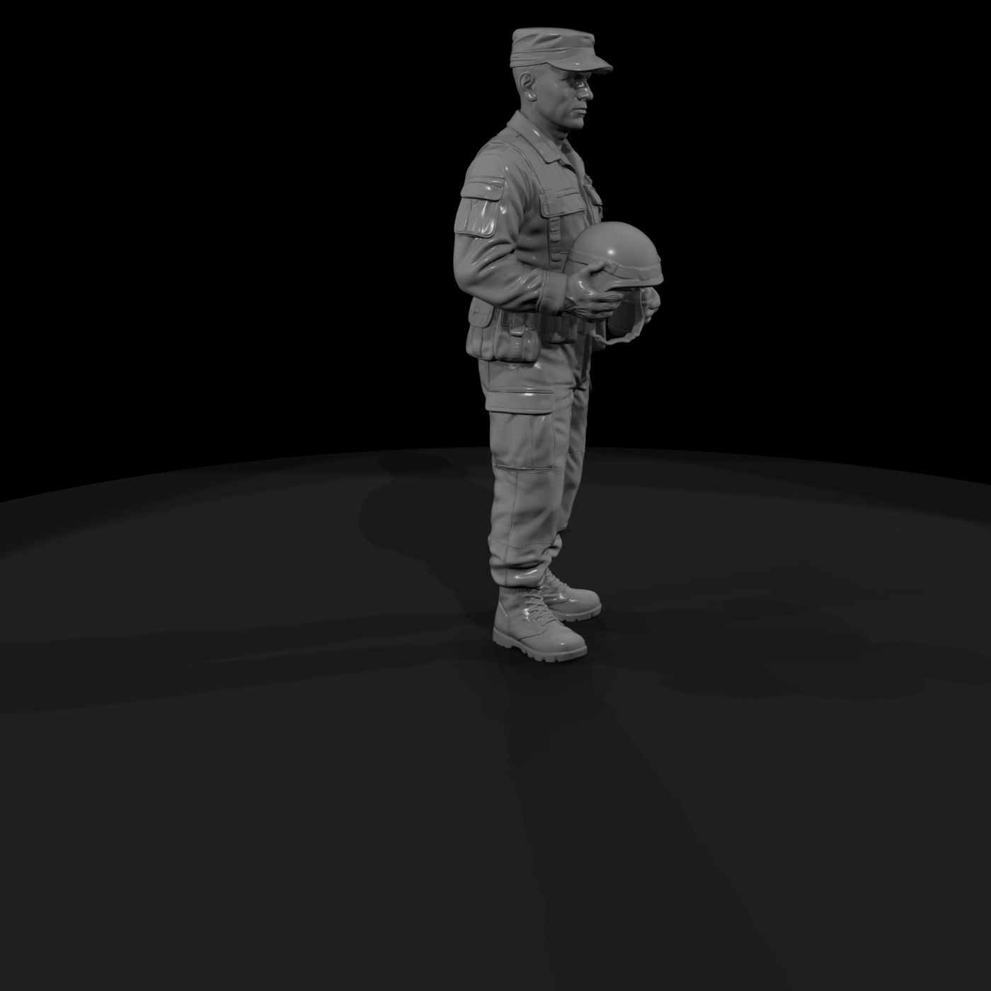 Mod Army 096 Modern U S Army Resting Soldier Figur
