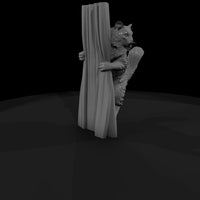 stylized-maine-coon-cat-on-curtain-diorama-miniature-109717 — thumbnail 4