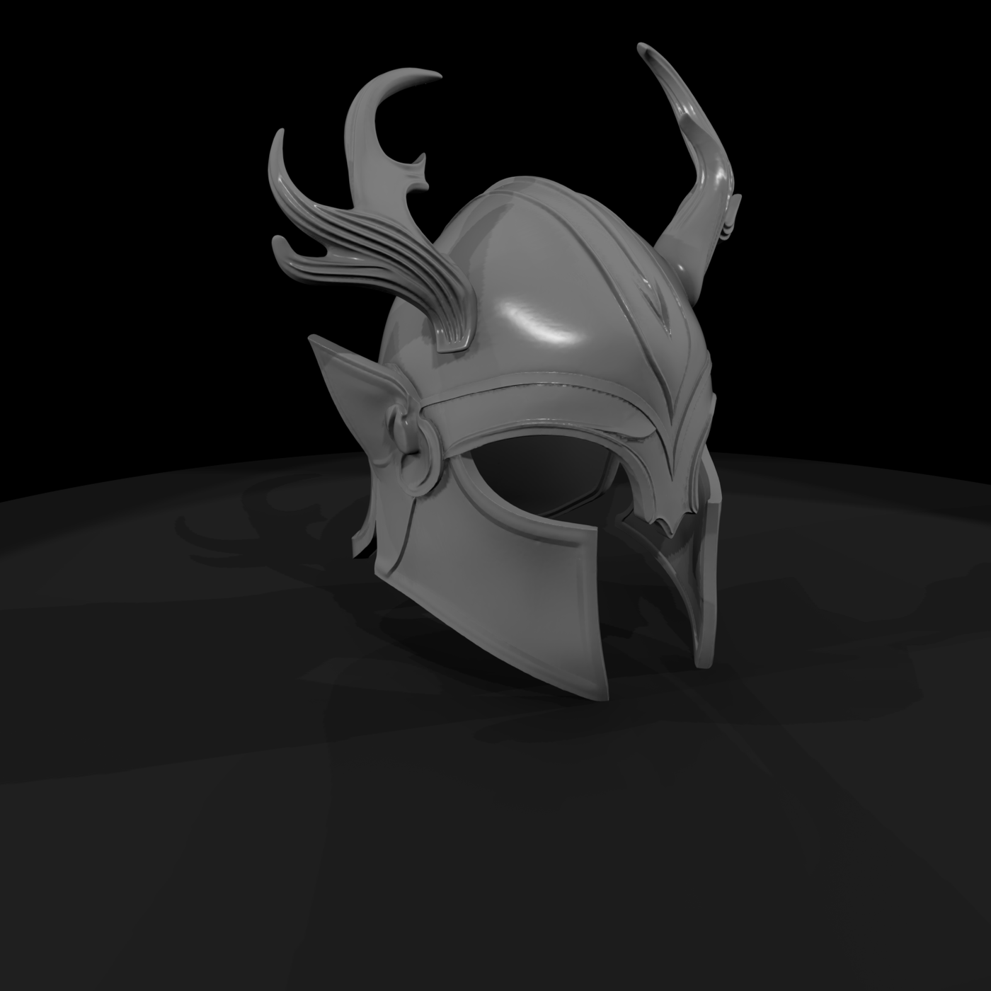 Elven Antler Warrior Helmet — Fantasy