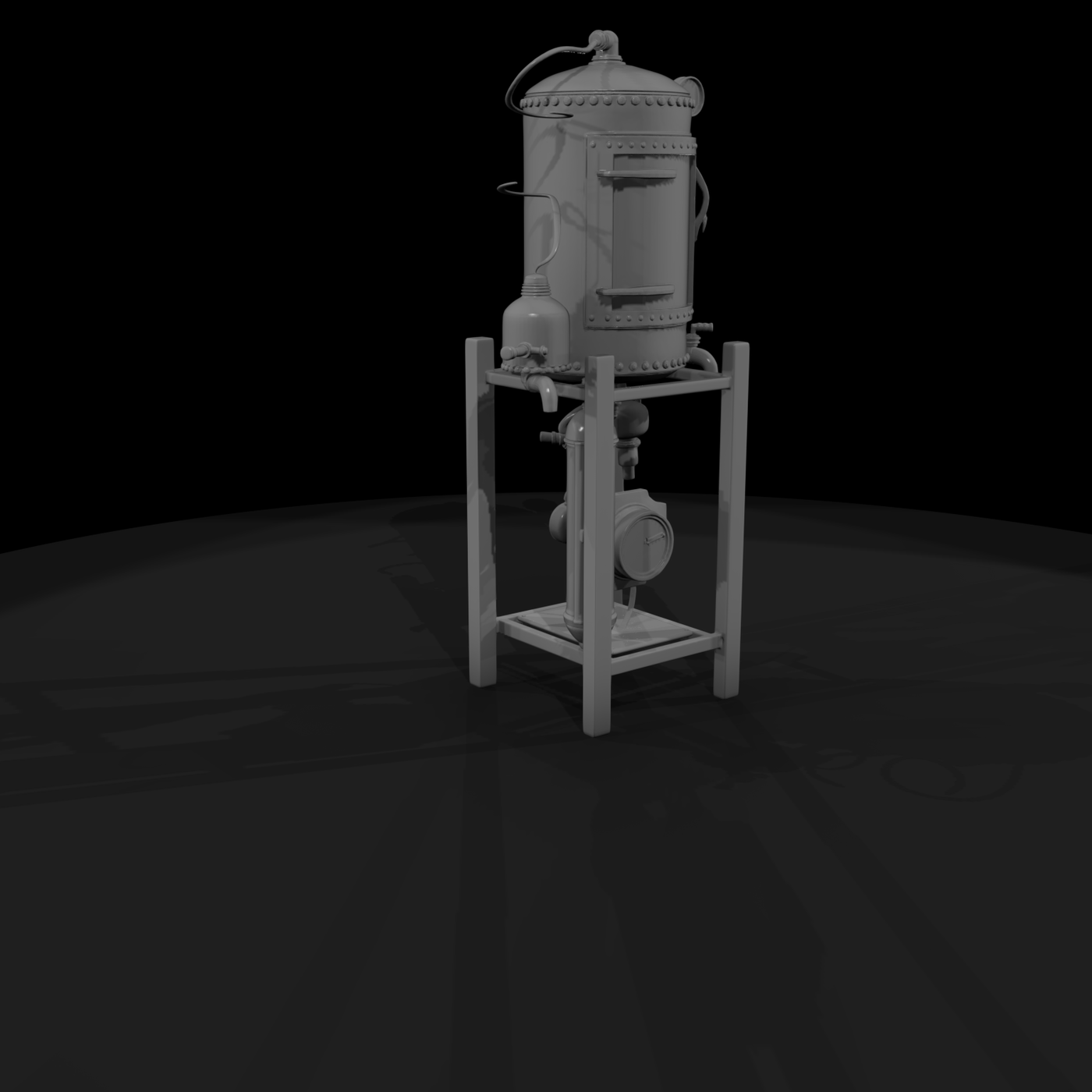 Steampunk Distillation Still — & Model Railway Prop
