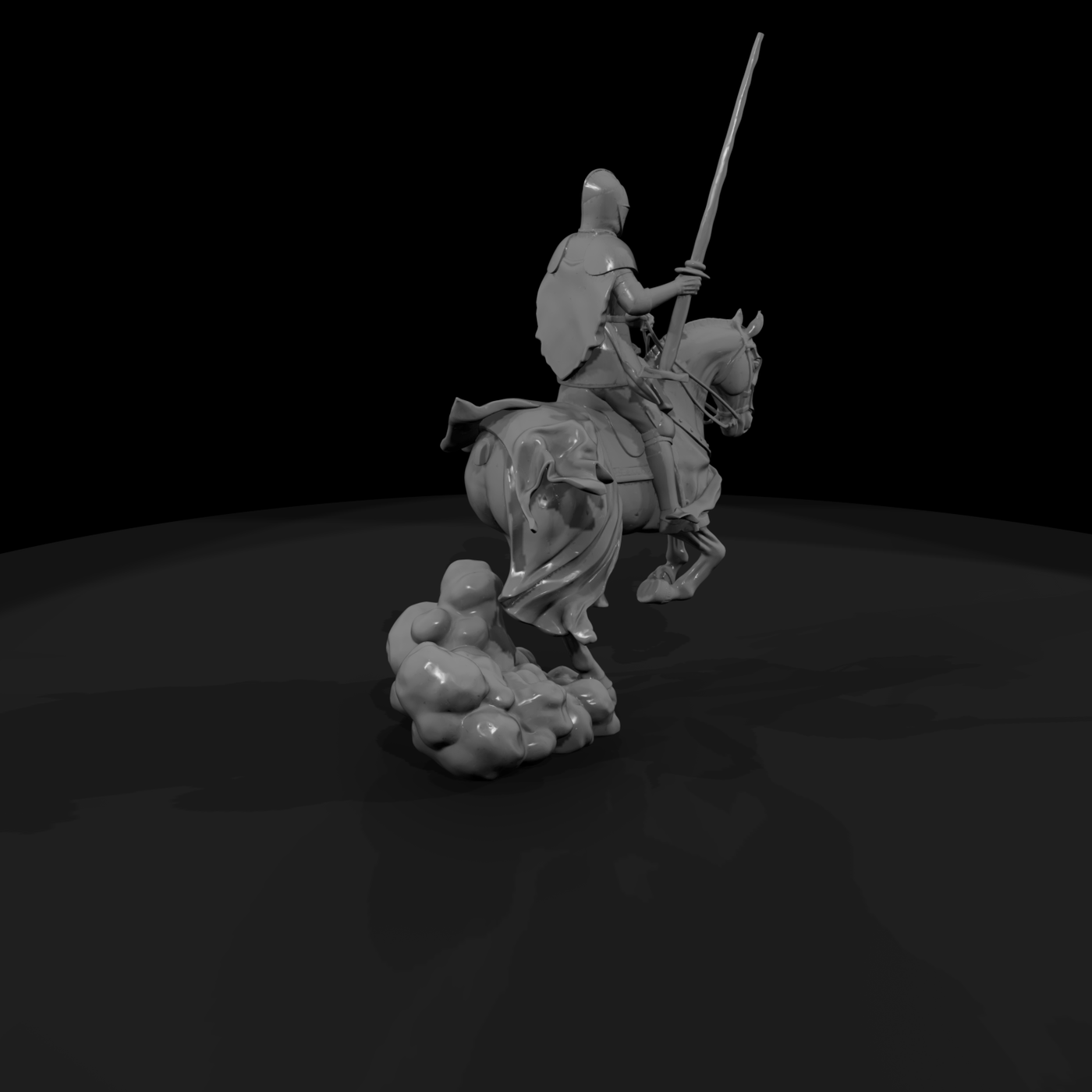 Mounted Medieval Knight with Lance (28mm )