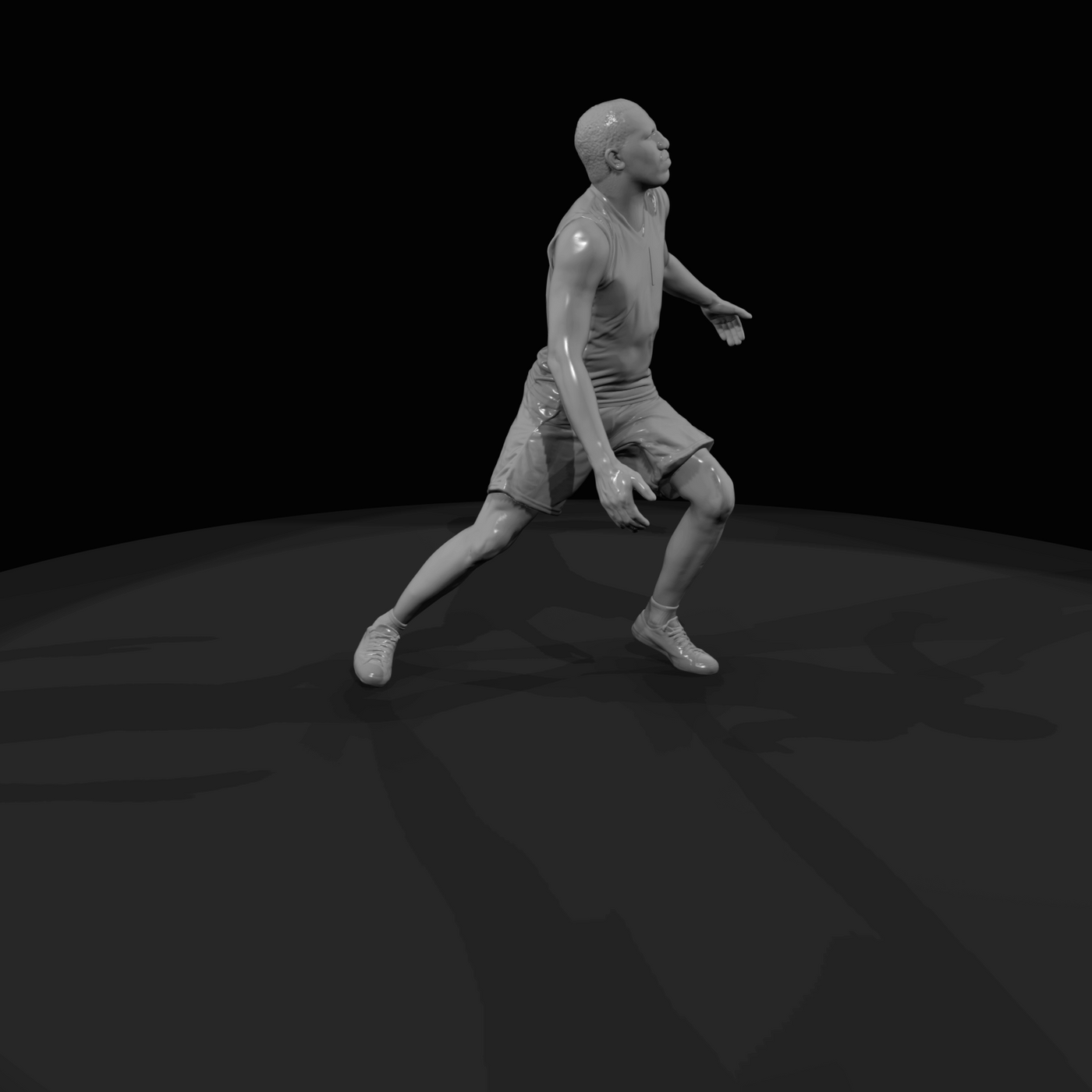 Basketball Player in Action