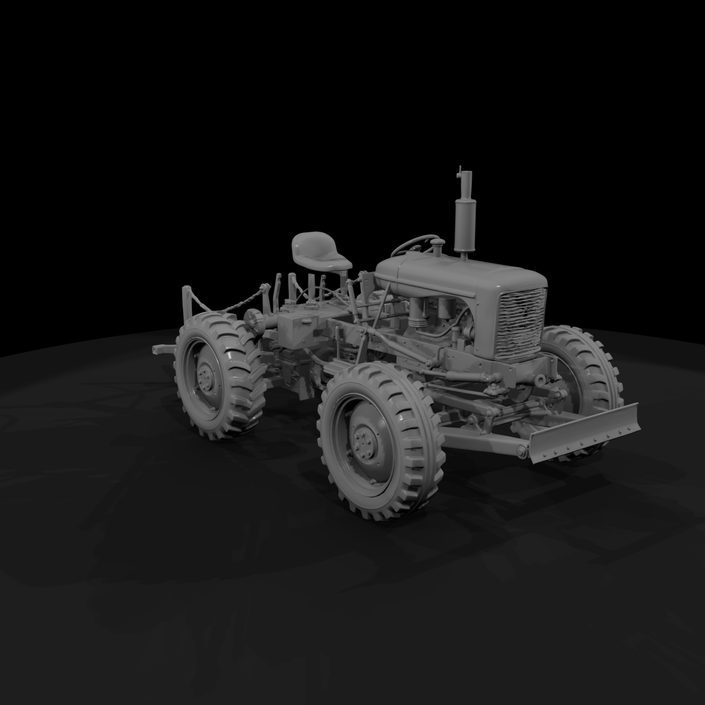 Vintage Yellow Road Motor Grader