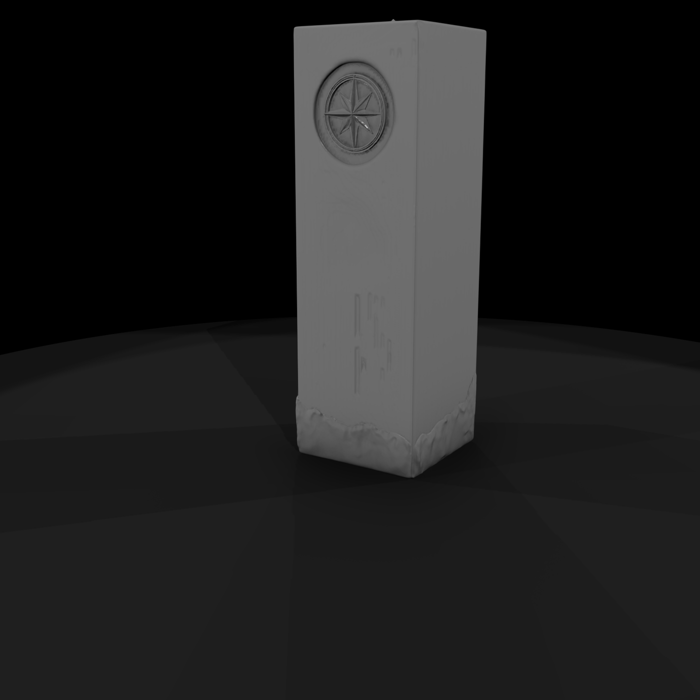 Compass Rose Decorative Pillar
