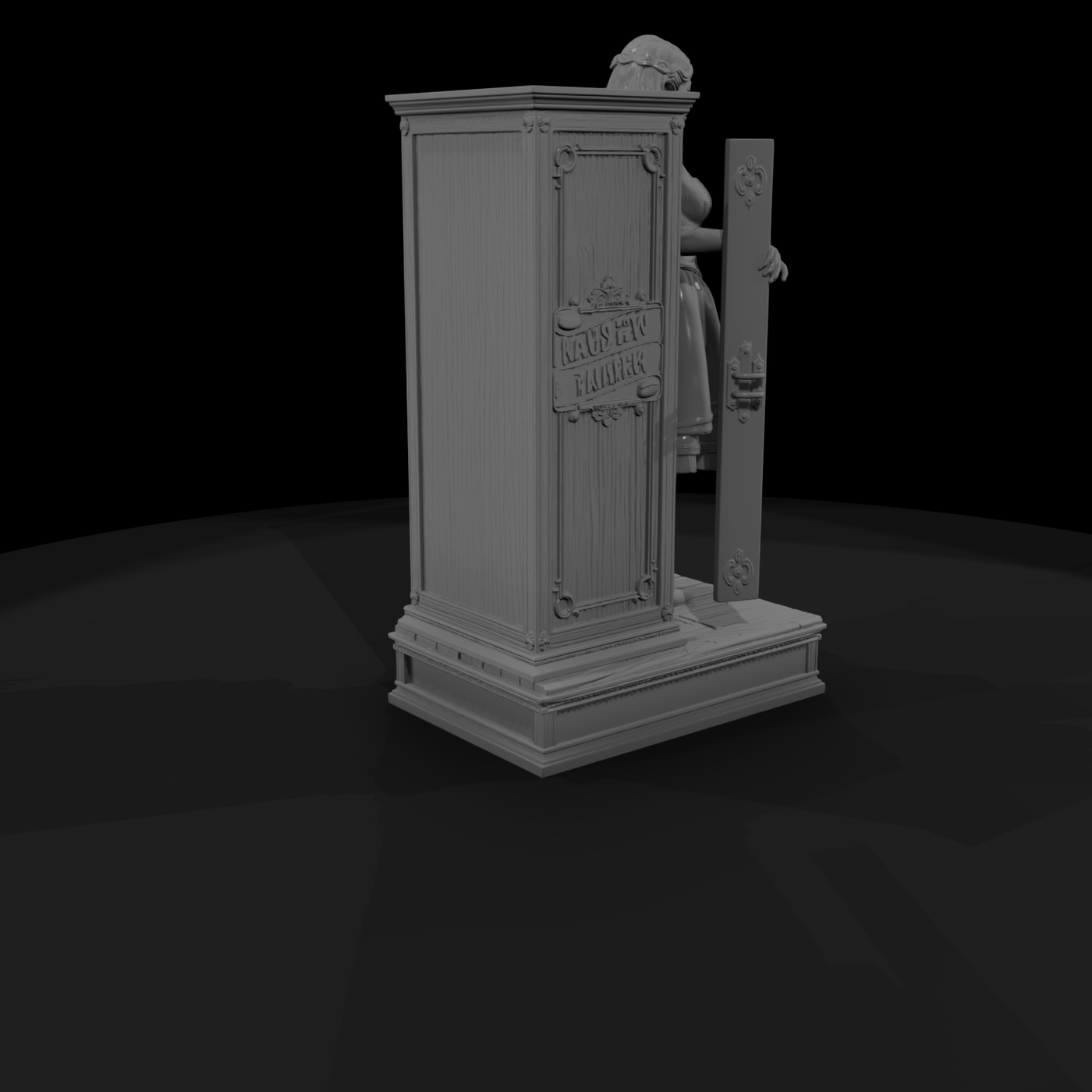 Stage Illusion Assistant and Cabinet