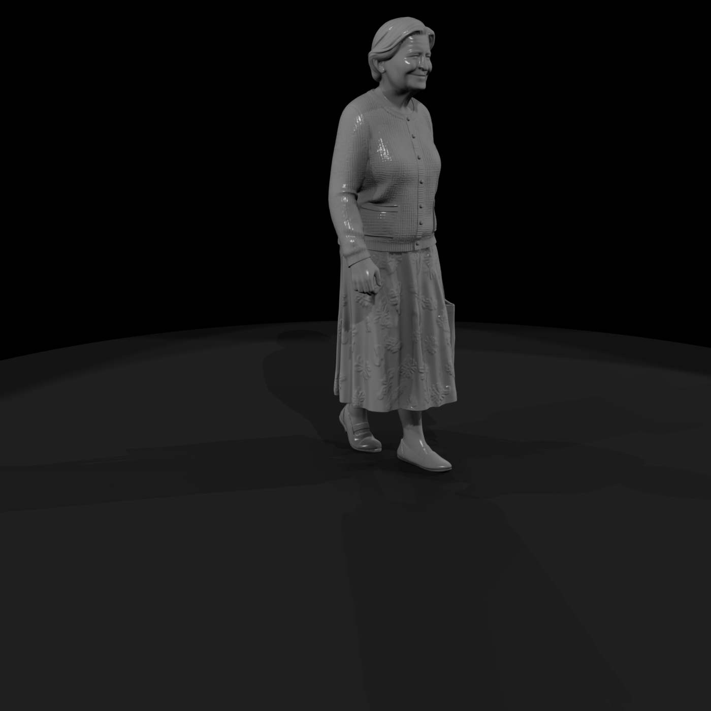 Elderly Woman with Camera