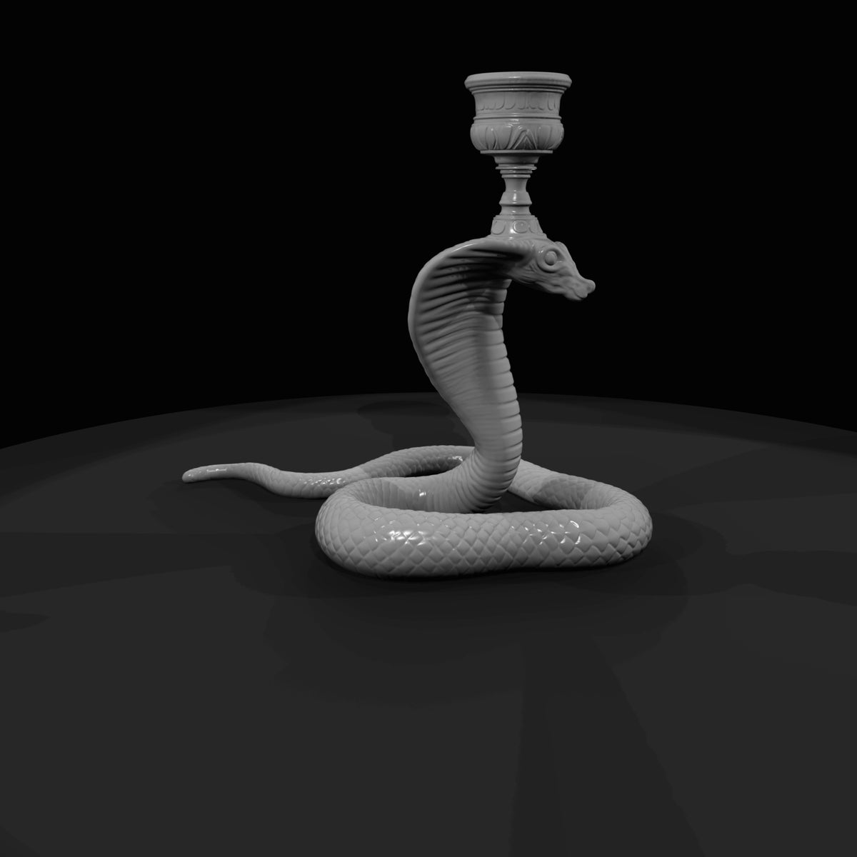 hooded-cobra-snake-miniature-model