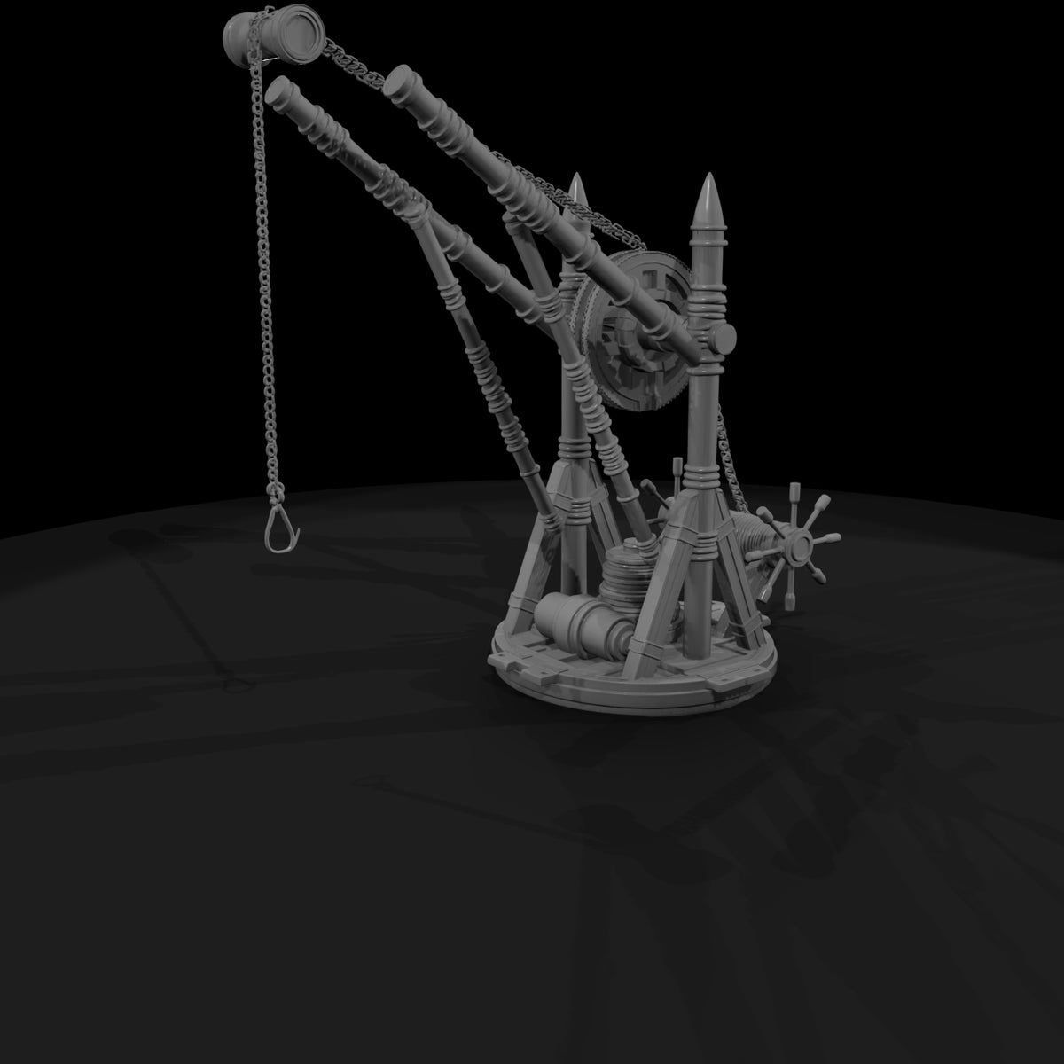 stylized-medieval-dock-crane-diorama-prop-143619