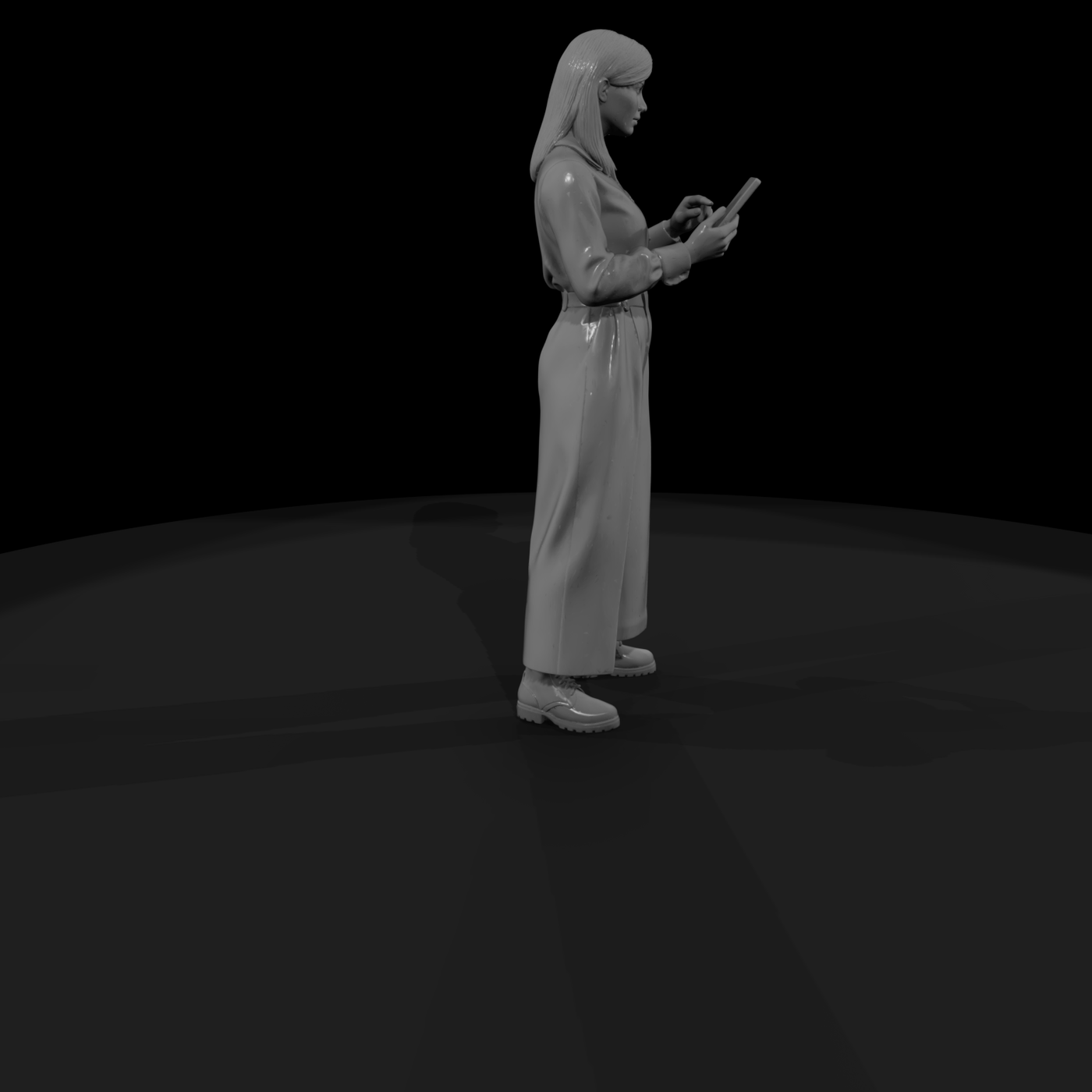 Modern Female Professional with Tablet
