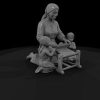 folk-weaver-family-stylized-diorama-figure-ho-1-87-667671 — thumbnail 4