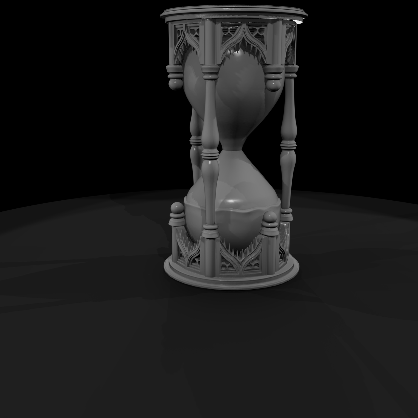 Ornate Gothic Hourglass