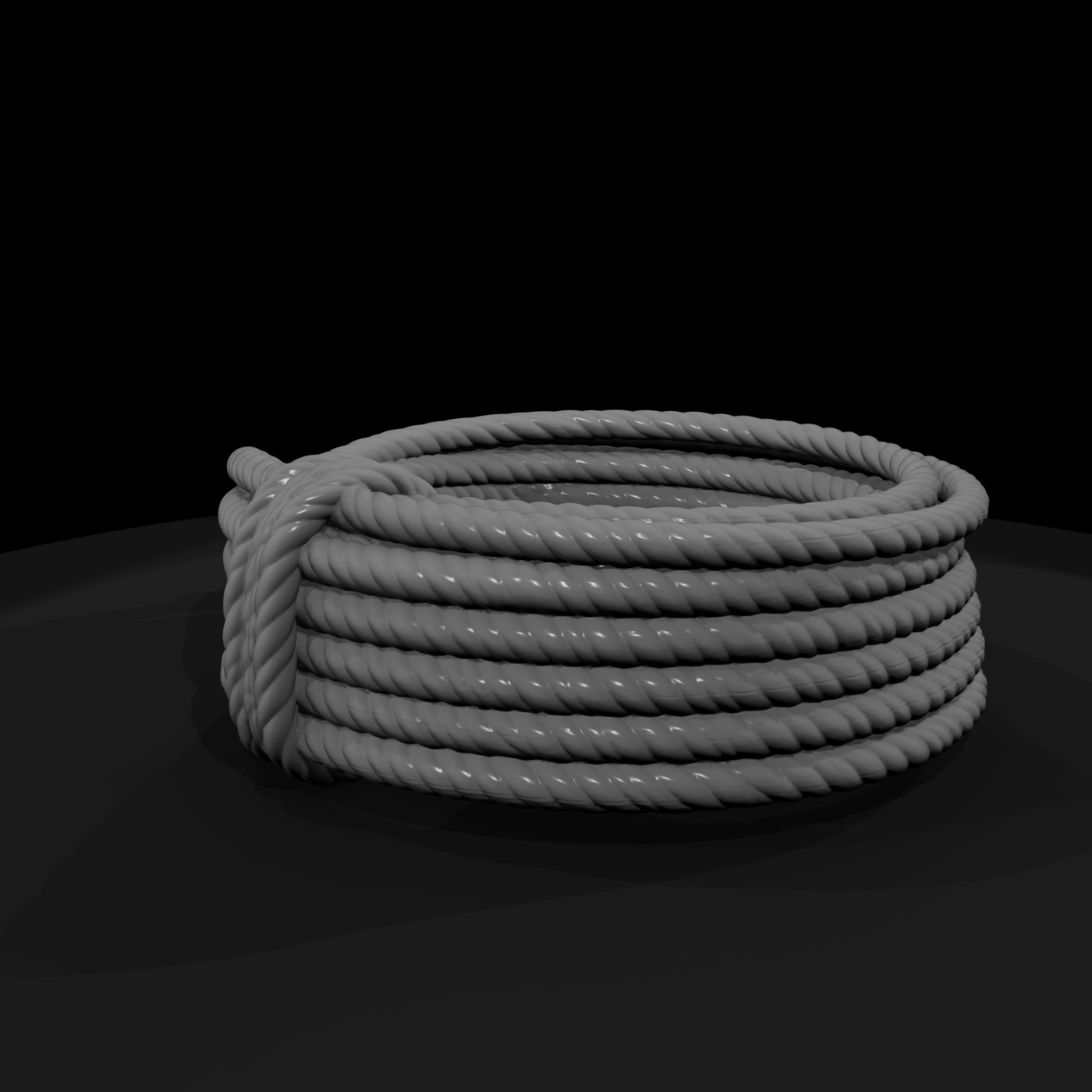 Coiled Lariat Rope