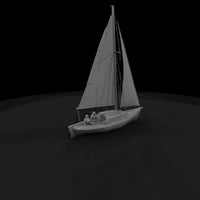 low-poly-sailboat-with-seated-crew-3d-printable-diorama-miniature-373129 — thumbnail 4