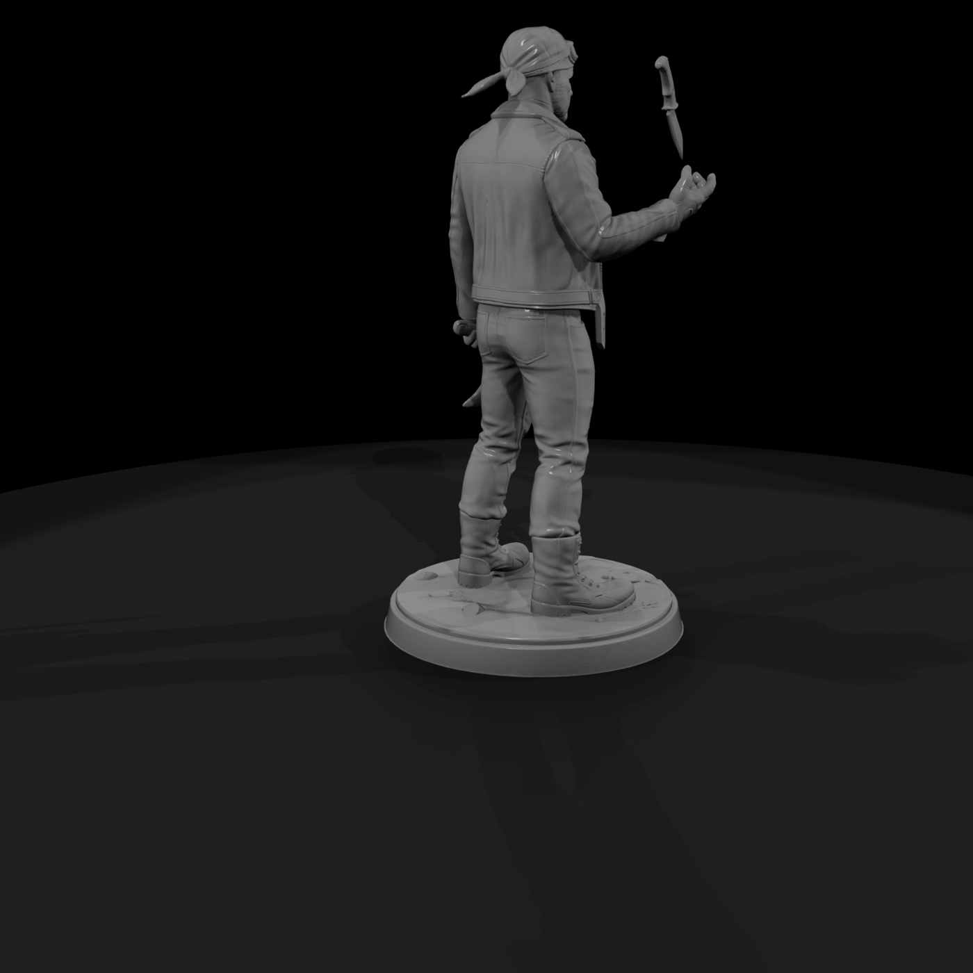 Outlaw Biker with Sawed-Off Shotgun
