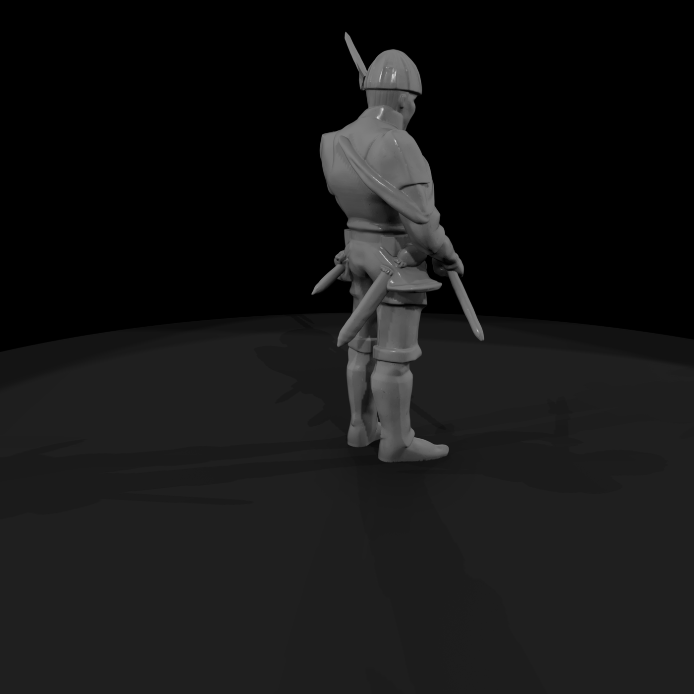 Medieval Armoured Halberdier