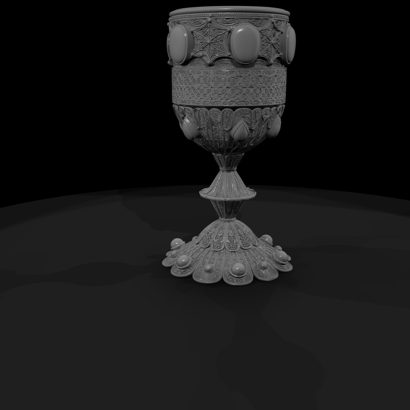 Ornate Filigree Royal Chalice — Fantasy Goblet
