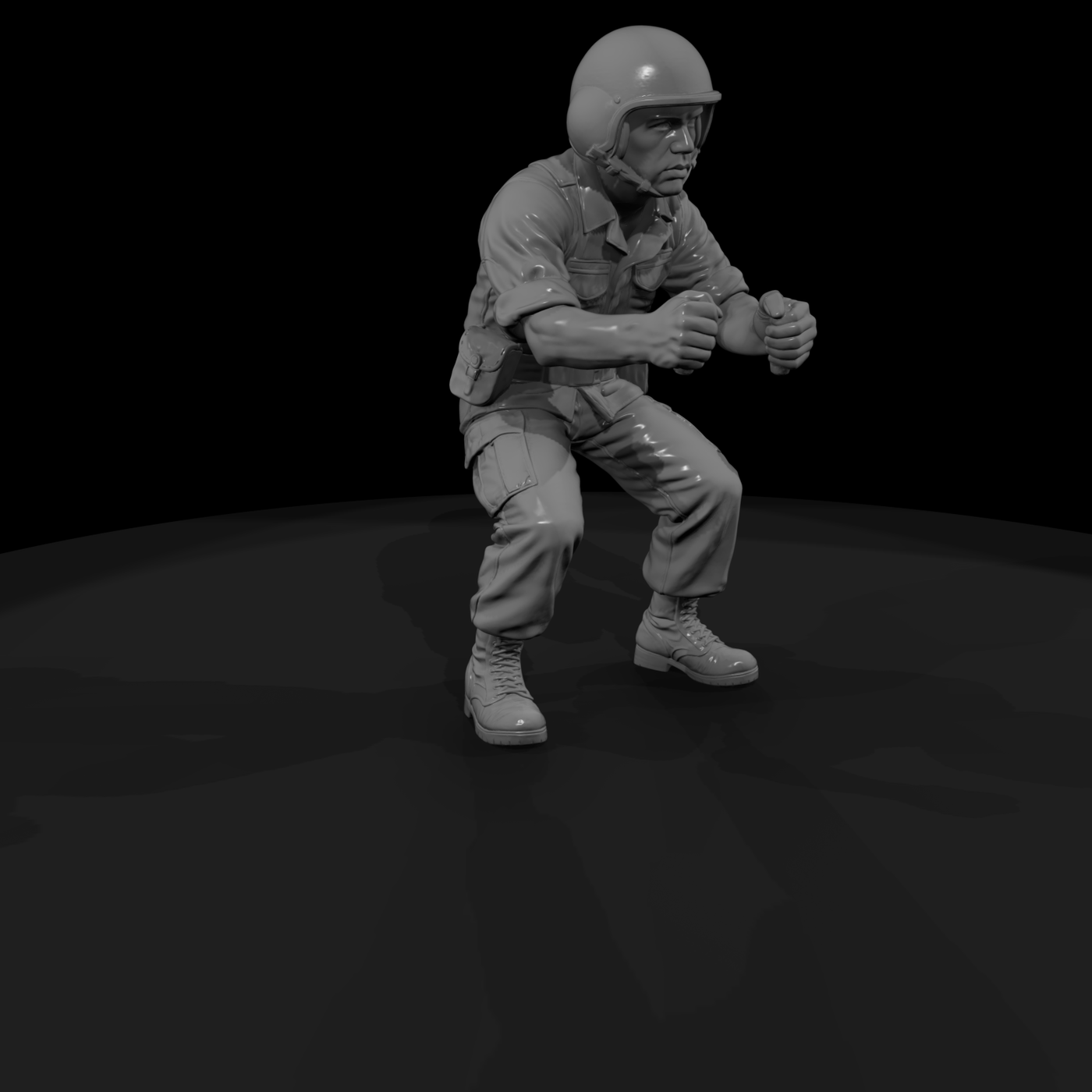 Vn Army 024 Vietnam U S Army Artillery Crewman Fig