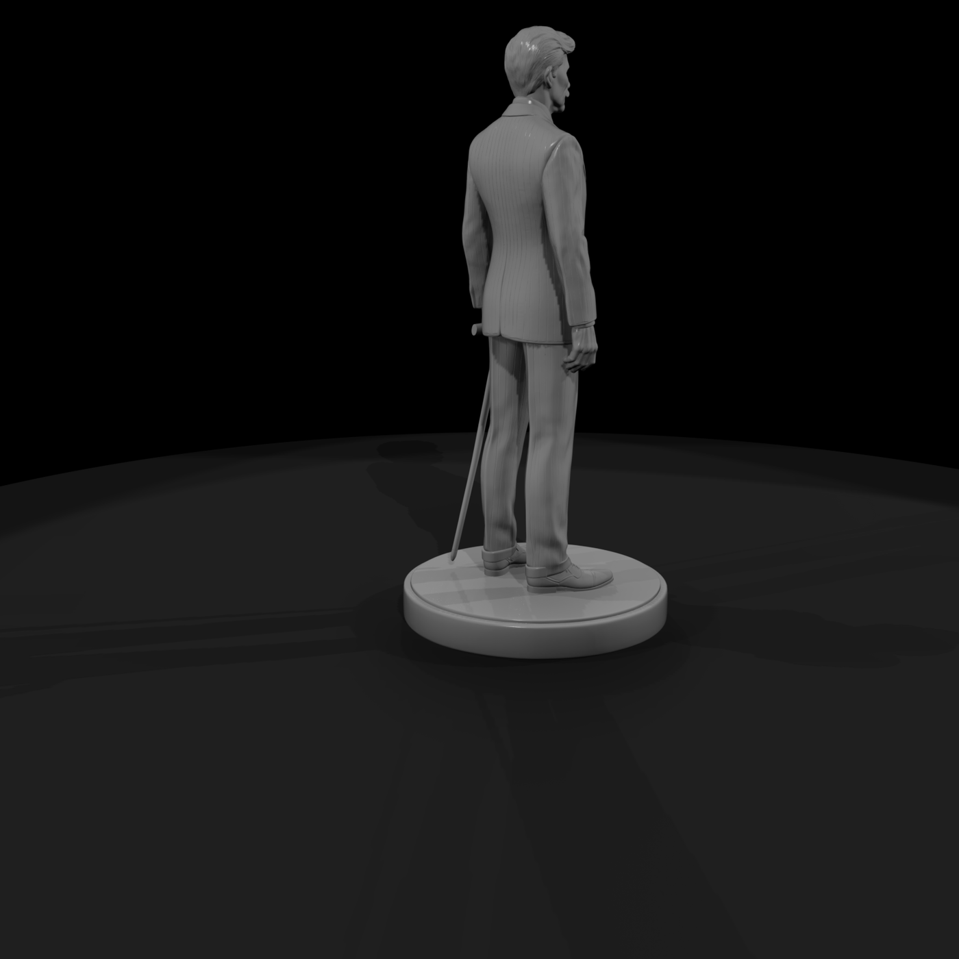 Sideshow Tall Man in Pinstripe Suit