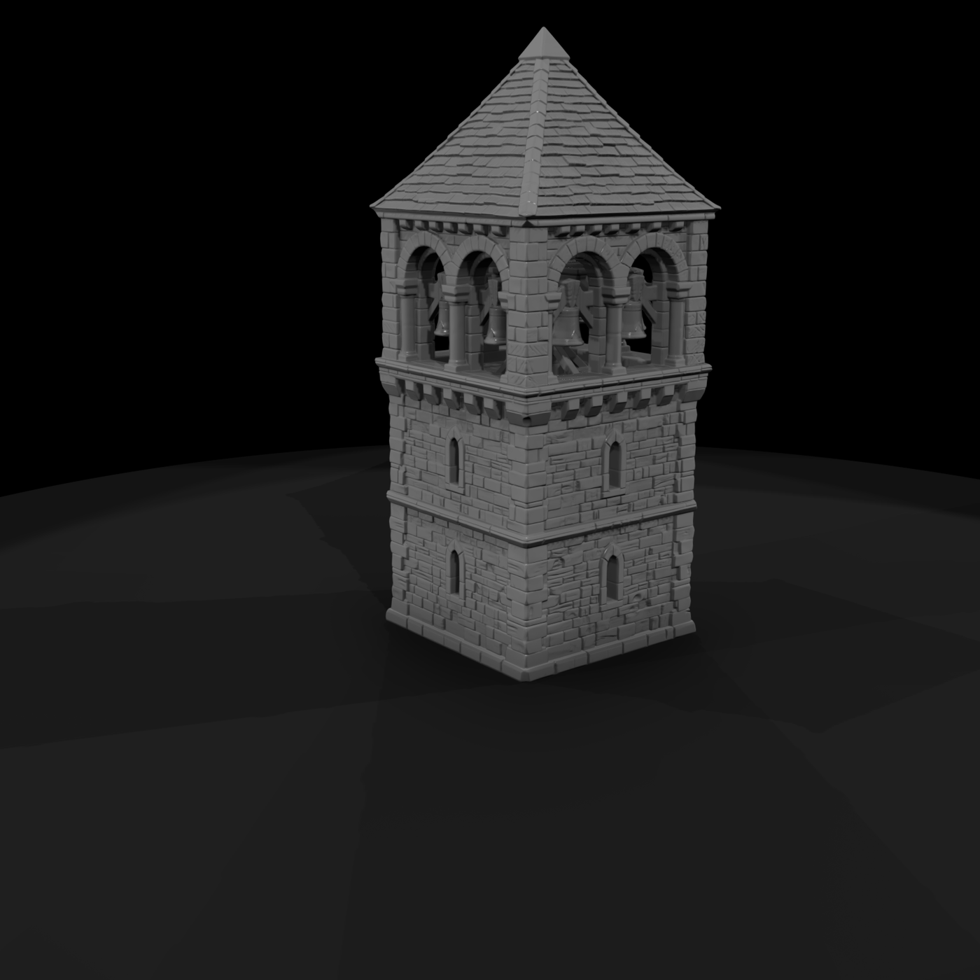 Old Bell Tower With No Cross