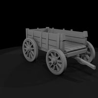 horse-drawn-farm-wagon-with-draft-horse-diorama-miniature-661406 — thumbnail 4