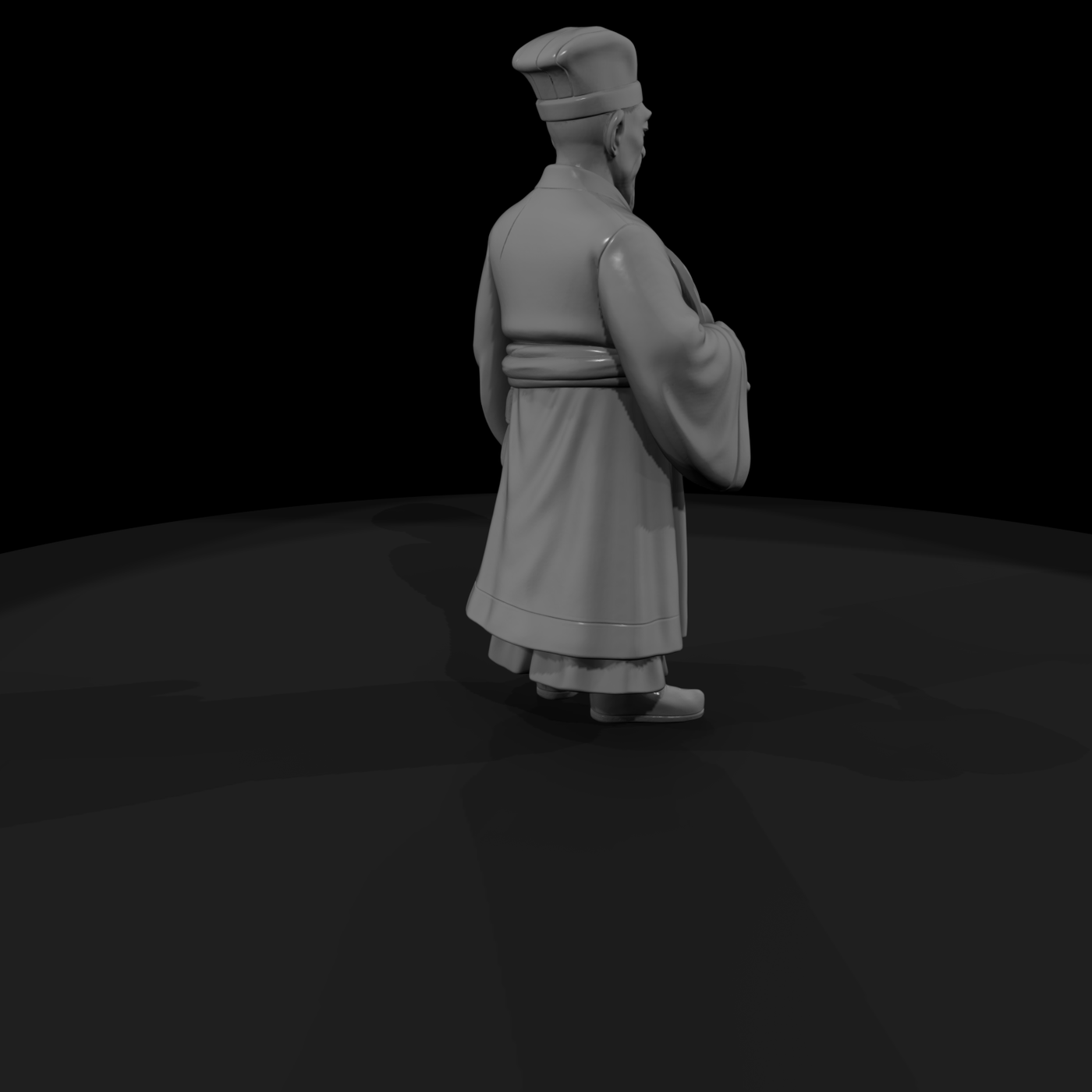 Hist 0056 Historical Zhuge Liang Miniature Figure