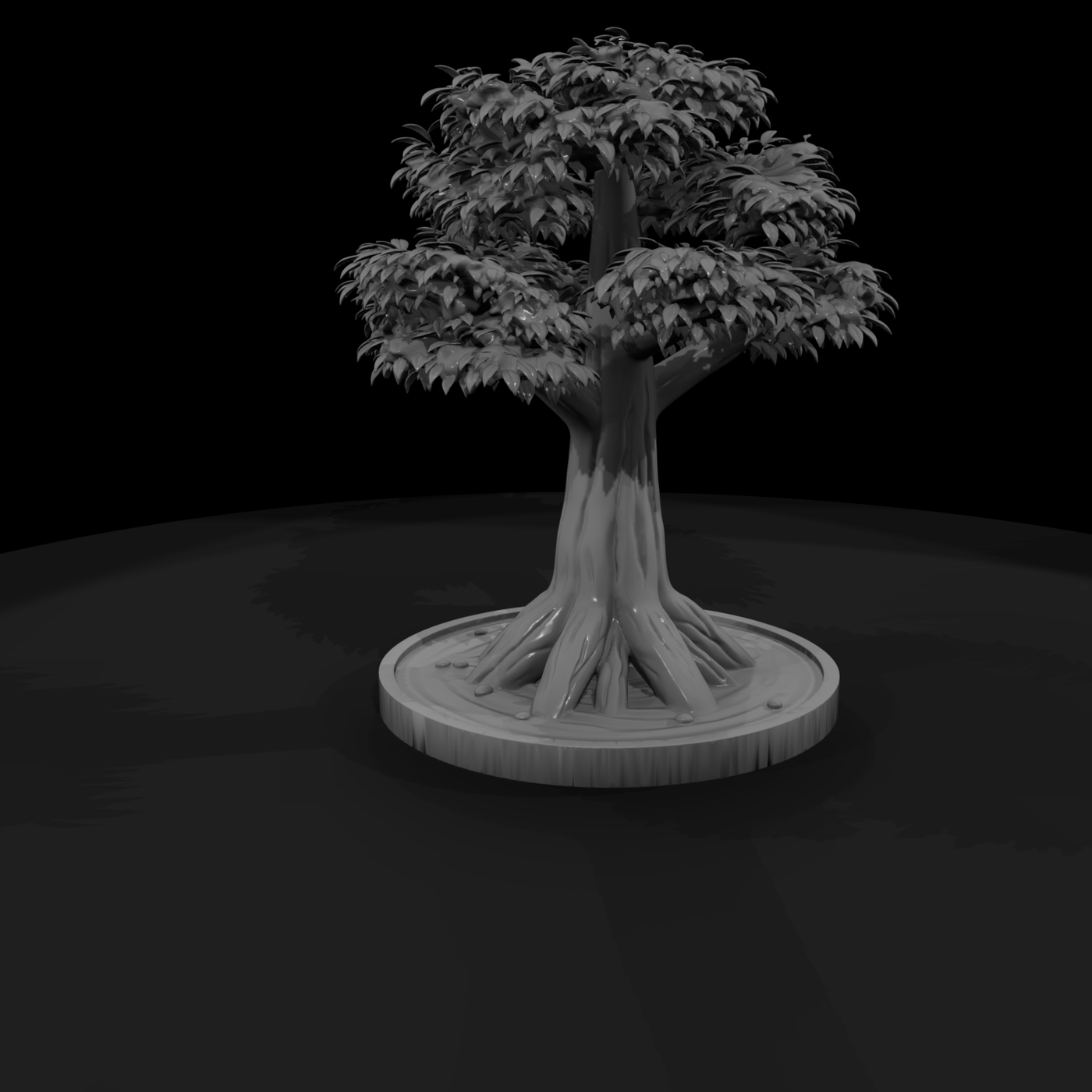 Stylized Bonsai Tree Display