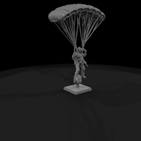 Paratrooper Under Open Canopy — thumbnail 4