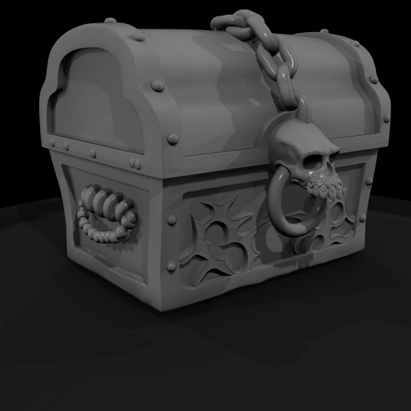 Cursed Skull Treasure Chest