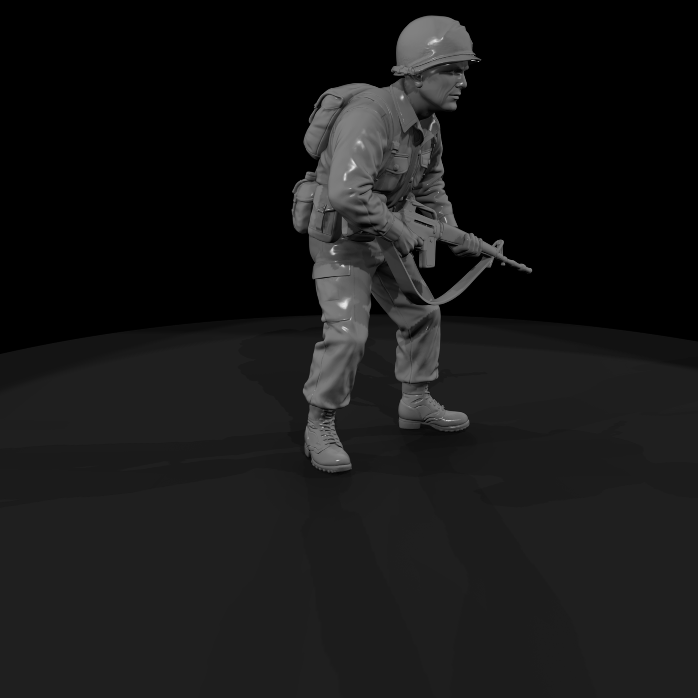 Vn Army 097 Vietnam U S Army Rifleman Figure