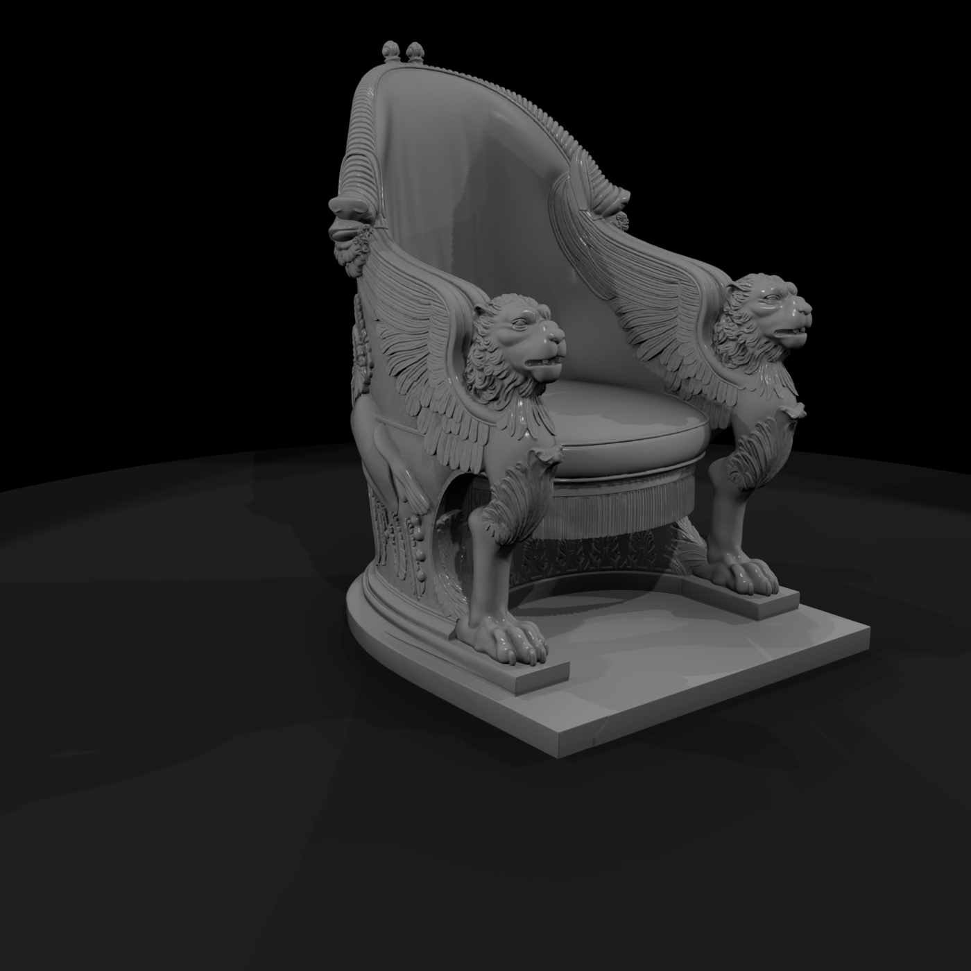 Neoclassical Griffin Armchair — Ornate Throne