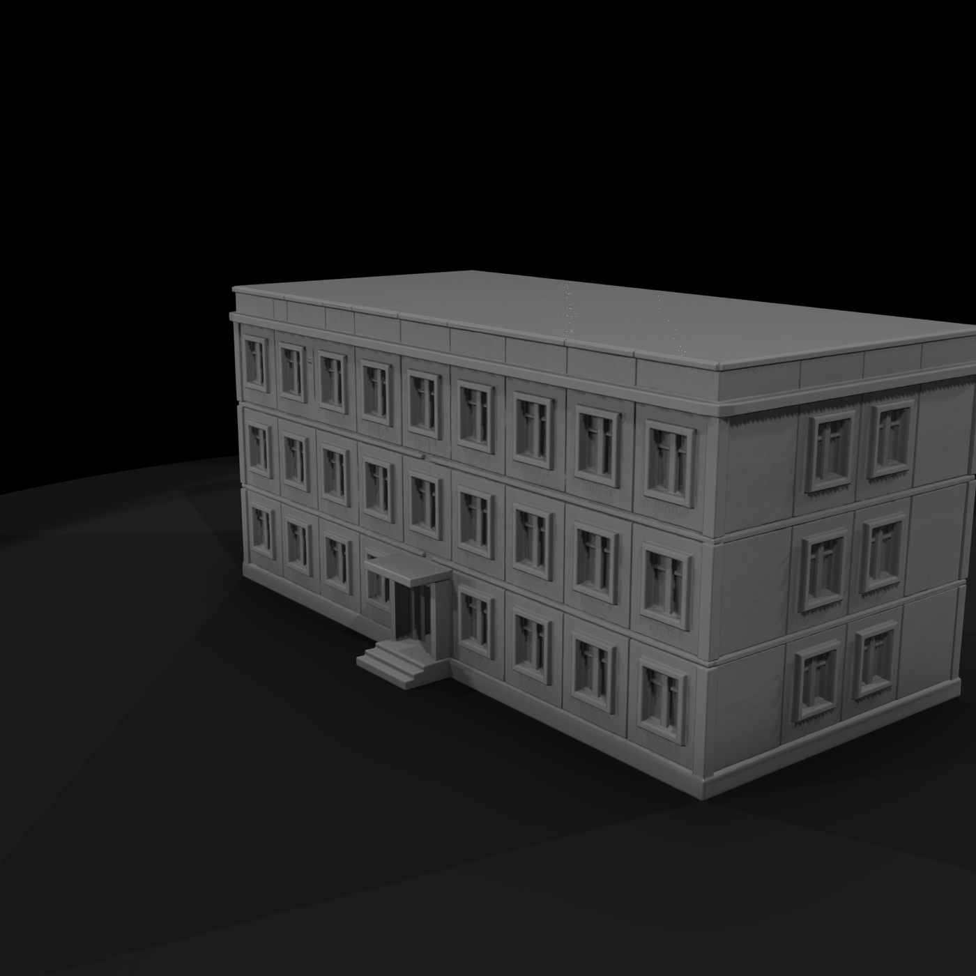 Mil 207 1980S Cold War Concrete Barracks Block