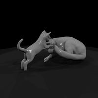playful-cat-pair-figurines-ho-1-87-friendly-409159 — thumbnail 4