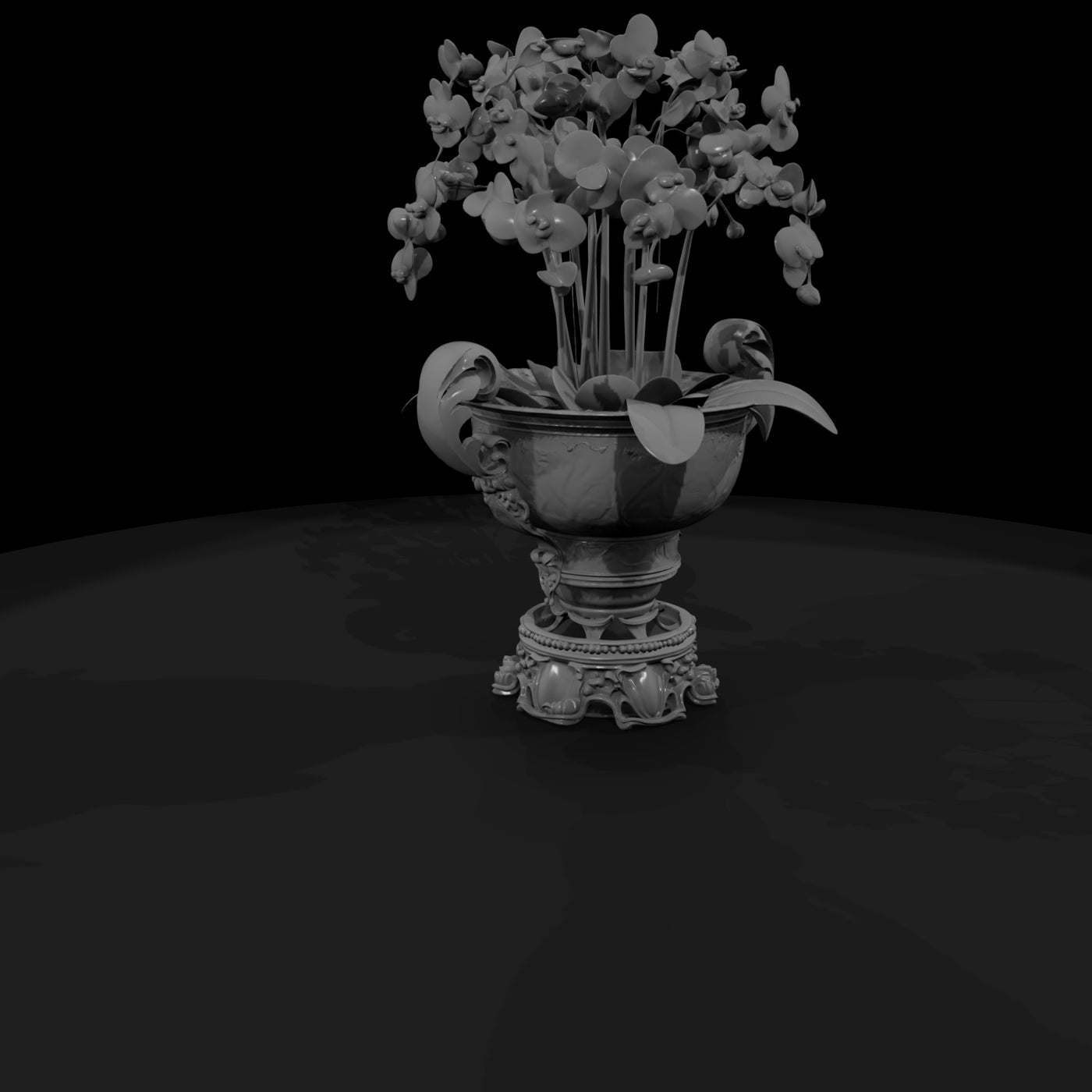 baroque-urn-planter-with-moth-orchids-miniature-diorama-centerpiece-041729