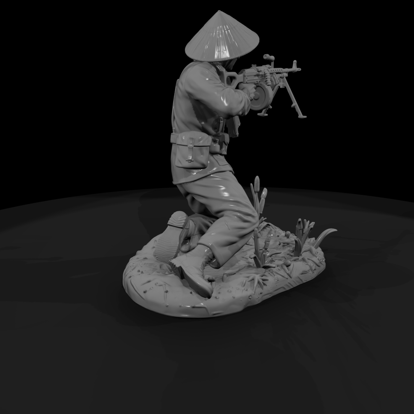 Vnh 067 Viet Cong Light Machine Gunner
