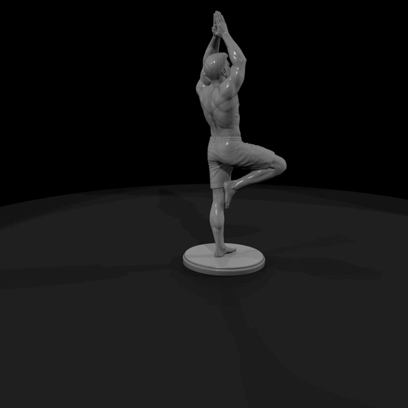Bch 020 Man Beach Yoga